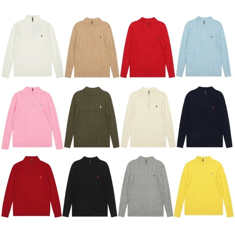 Polo Ralph Lauren Cable Knit Quarter-Zip Sweater