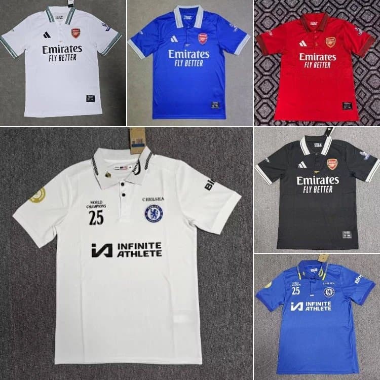 Arsenal & Chelsea 2024-25 Official Match/Training Polo Jerseys
