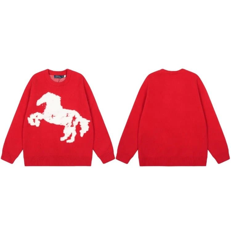 Polo Ralph Lauren Horse Intarsia Knit Sweater
