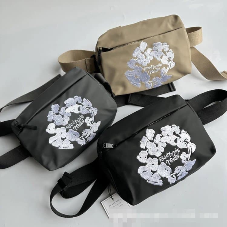 Readymade Floral Embroidery Waist Bag