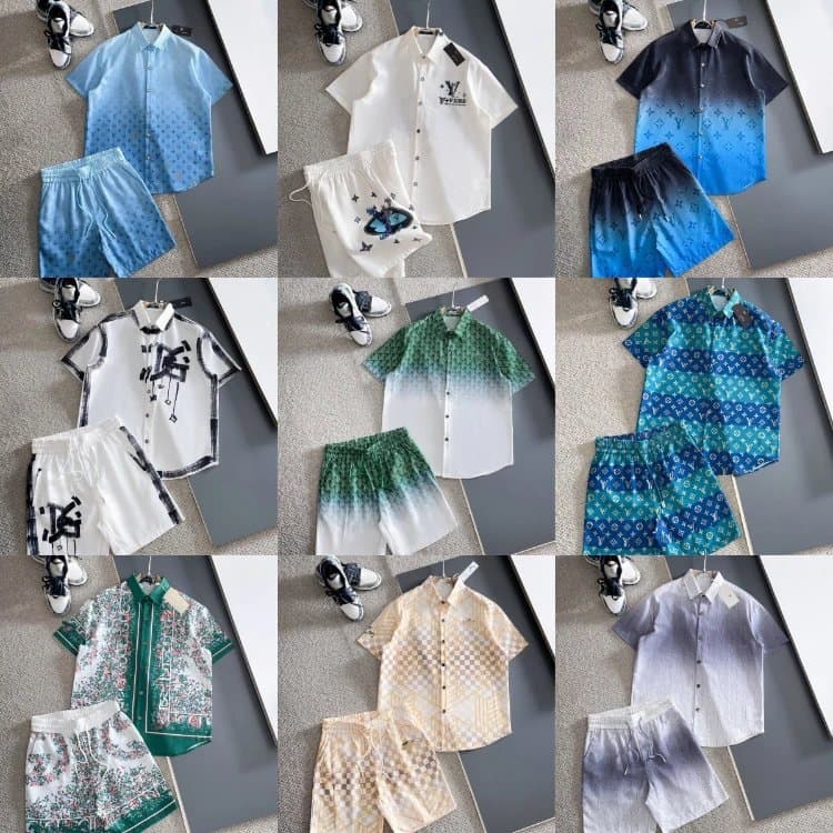 Louis Vuitton Monogram Gradient Short Sets